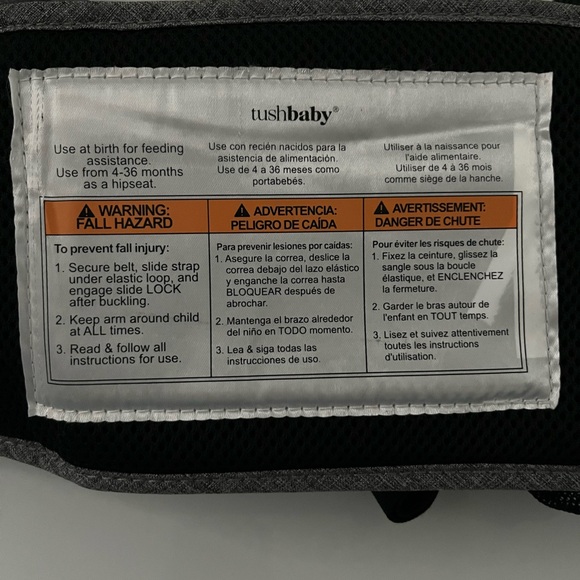 Tushbaby Hip Carrier - Grey - Picture 4 of 8